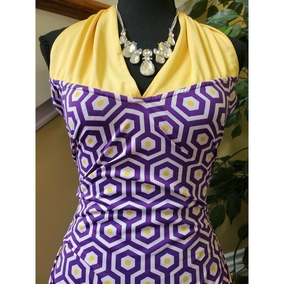 Mud Pie Leighton Halter Maxi Dress Size Large - Picture 5 of 15